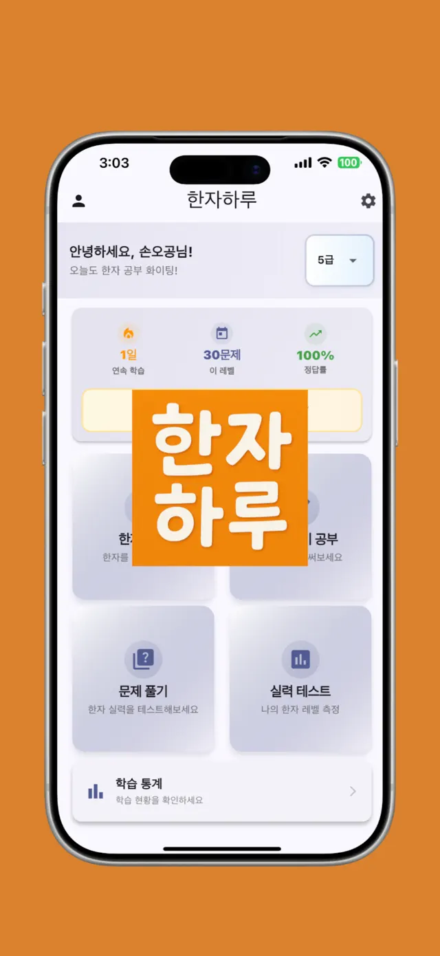 The home screen