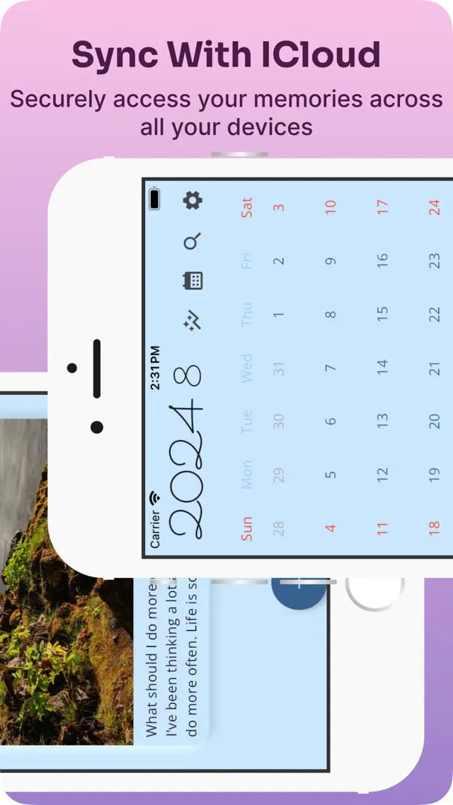 The calendar view