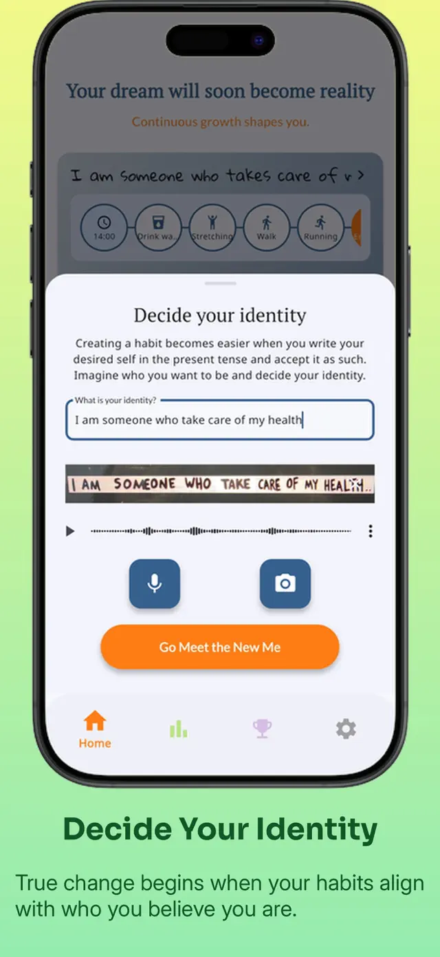 Recording an identity